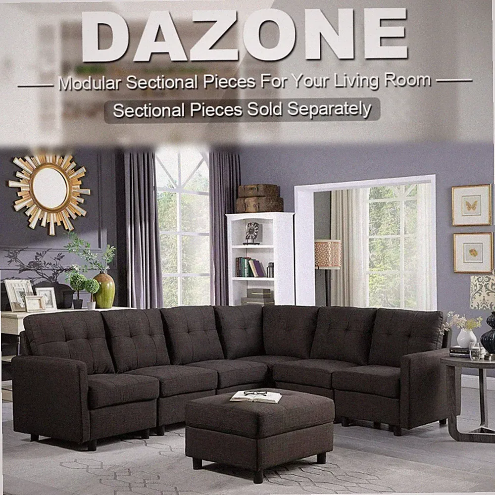 Sectional Sofa Set L-Shaped Couch Living Room Convertible Indoor Modular NEW