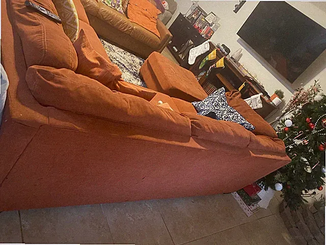 Sectional sofa set living room / orange comes with day bed!