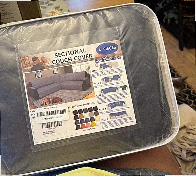 Pipishell slip covers for 3 piece sectional sofas/couches with chase