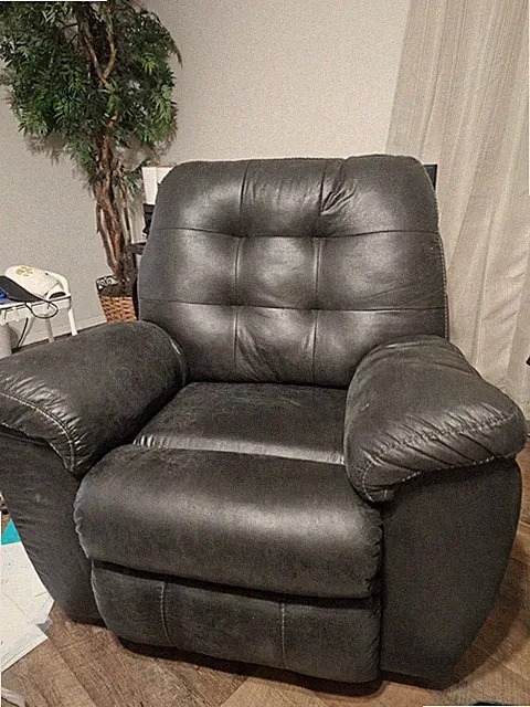 sectional sofa with chase, and a matching recliner