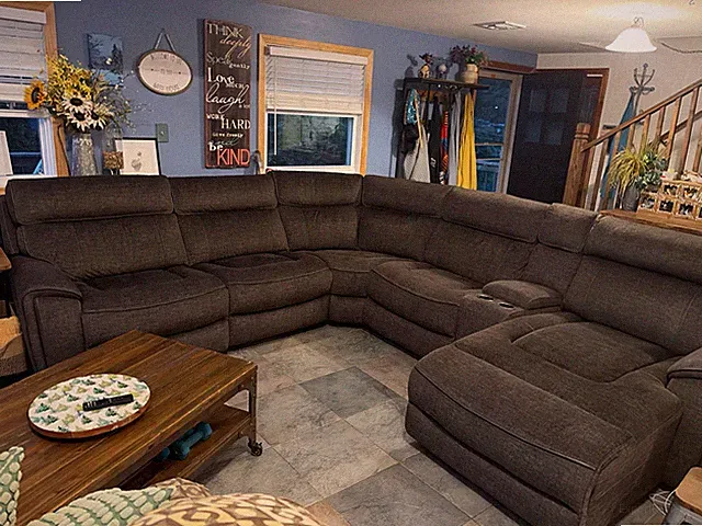 sectional sofa with reclining seating