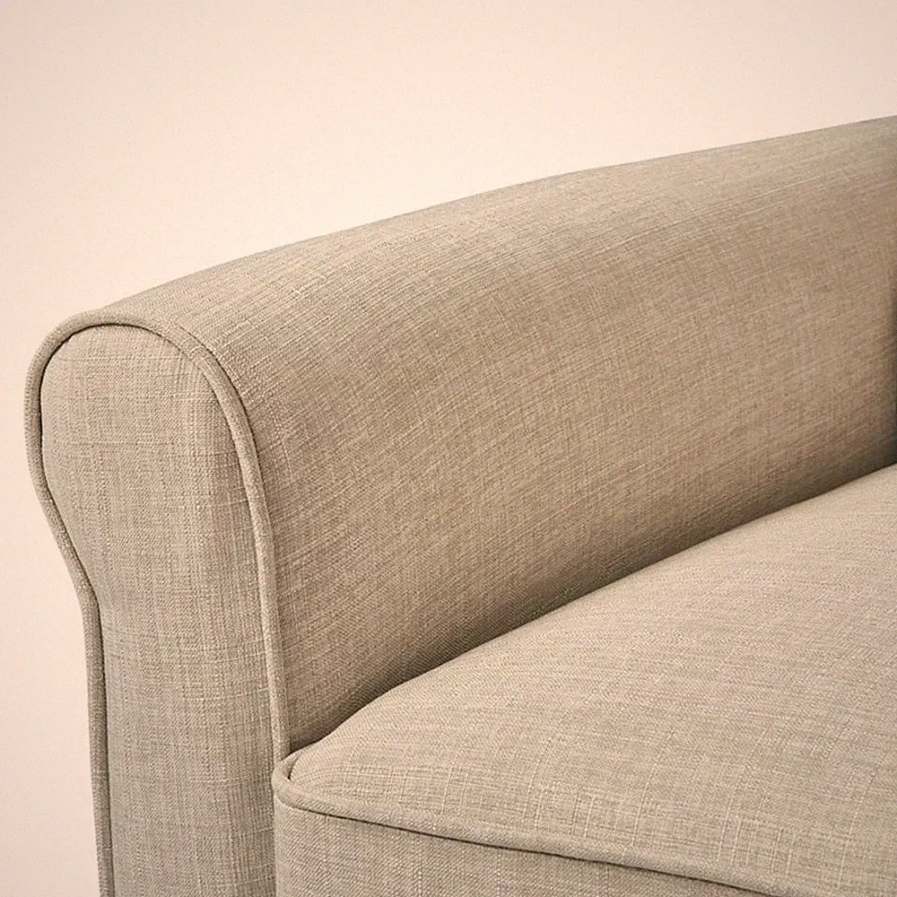 Serta Harmon Roll Arm Sectional Light Gray