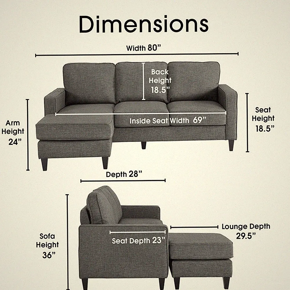 Serta Harmon Sectional - September Gray