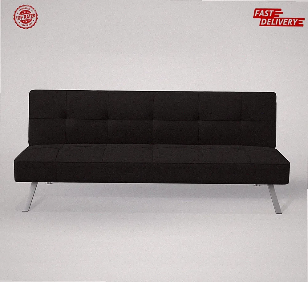 Serta Jameson 66.1" Tufted Convertible Sofa, Woven Polyester Fabric