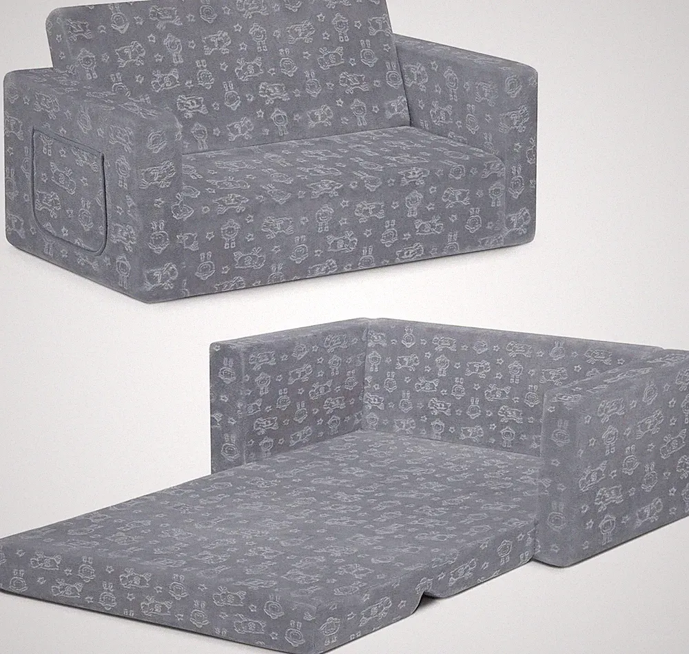 Serta Perfect Sleeper Extra Wide Convertible Sofa to Lounger - Comfy 2-In-1 Flip