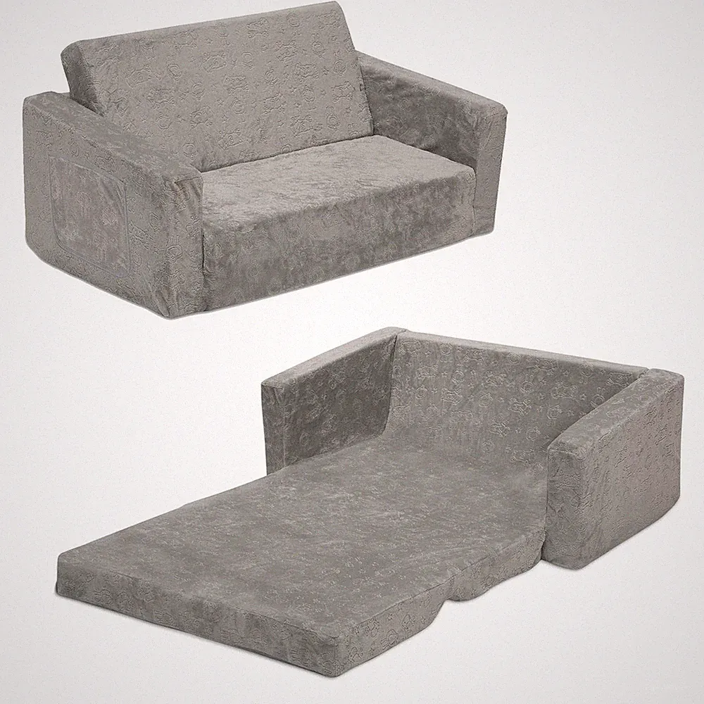 Serta Perfect Sleeper Extra Wide Convertible Sofa to Lounger - Comfy 2-In-1 Flip