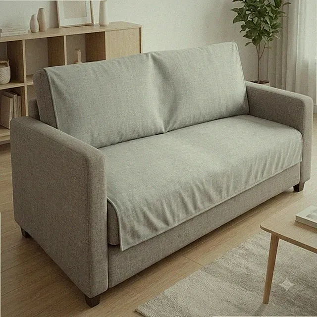 Set of 2 for 1 Couch Gray Sofa Covers Non-Slip Furniture Protectors 36“x72“ New
