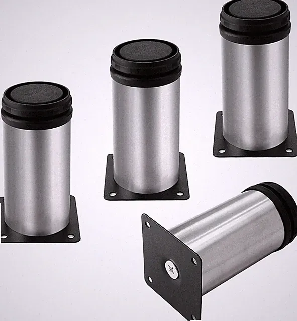 Set of 4 Stainless Steel Adjustable Furniture Legs Replacement Feet Sofa Table