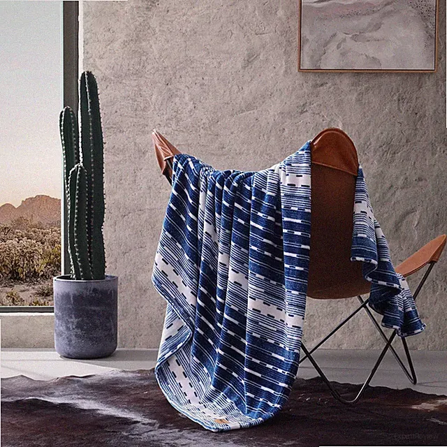 Sherpa Throw Blanket, Sherpa Reverse, for Bed & Couch, 50X60
