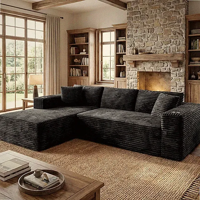 Shintenchi 103" Boneless Couches for Living Room with 2 Cup Holders,L Shaped....