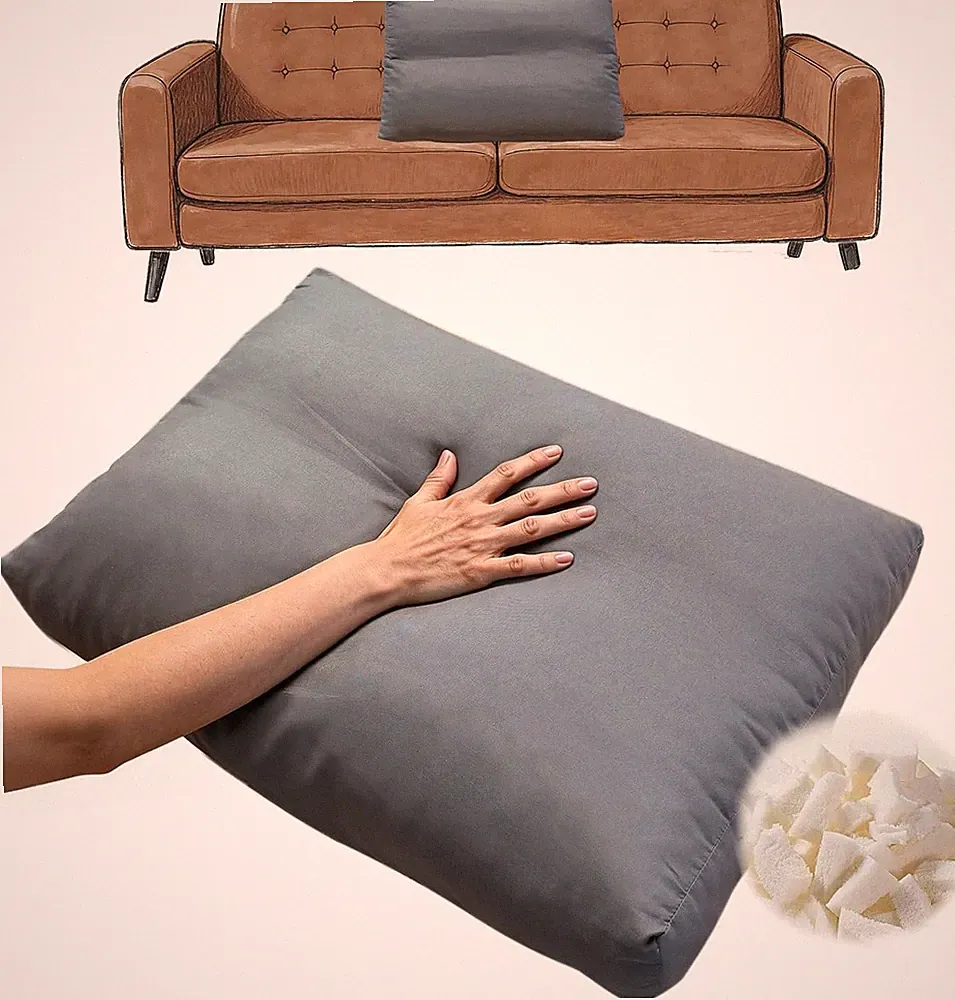 sectional couch back cushion replacement pillow inserts