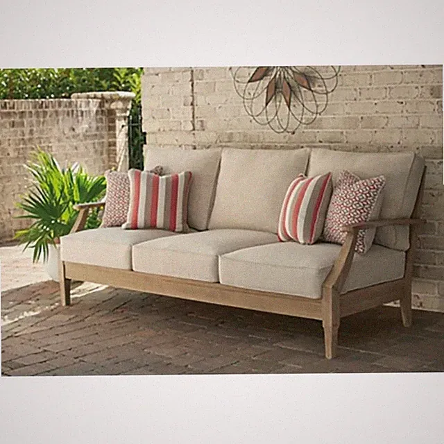 Signature Design by Ashley Clare View Patio Sofa in Beige