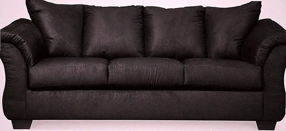 Signature Design by Ashley Darcy Classic Contemporary Sofa, Black