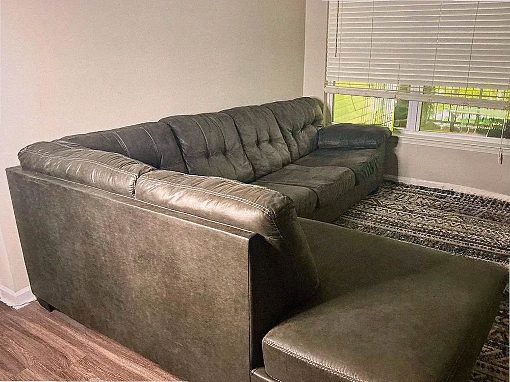 Signature Design by Ashley Fallston 2-Piece Sectional Left Chaise Gray