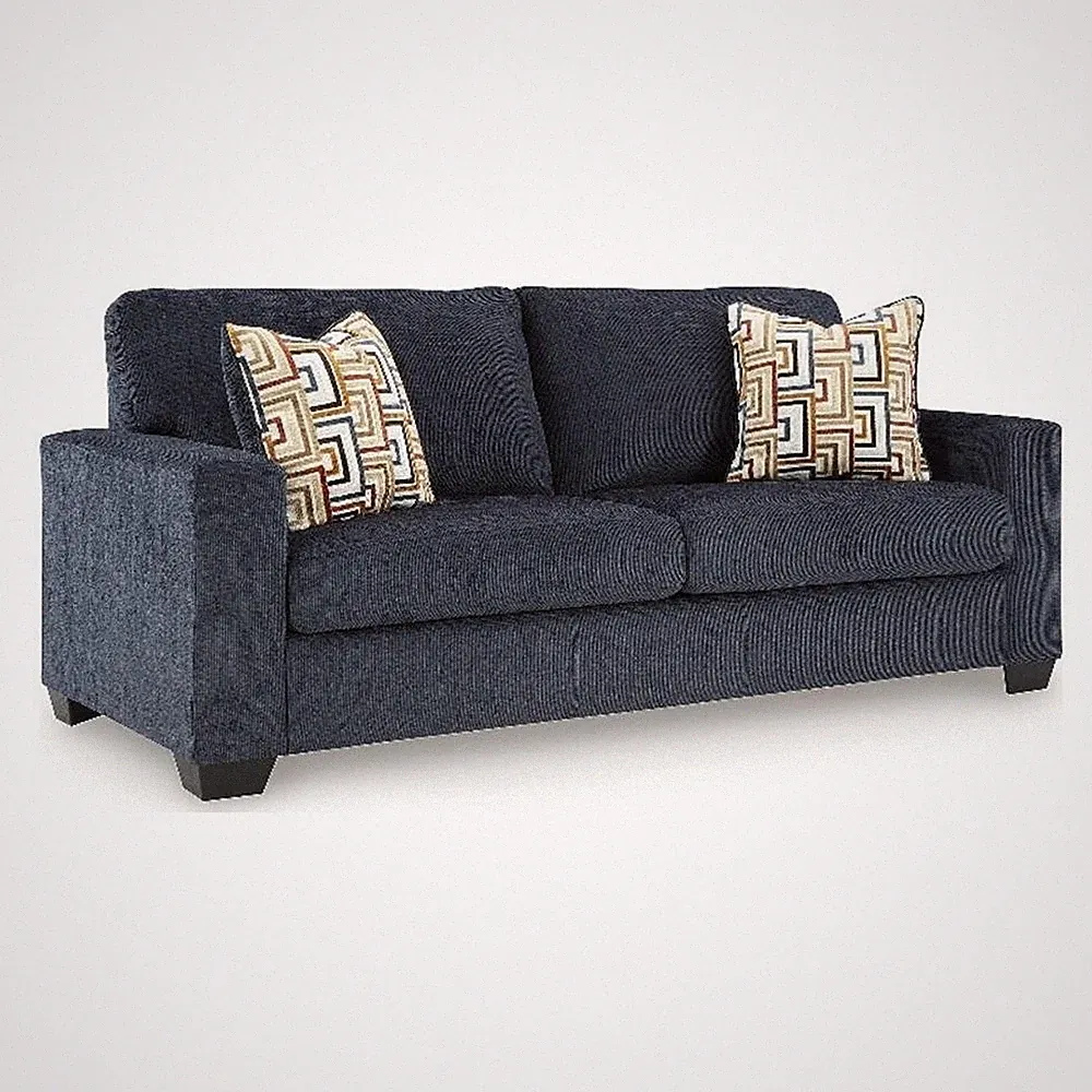 Signature Design by Ashley Furniture Aviemore Blue Queen Sofa Sleeper