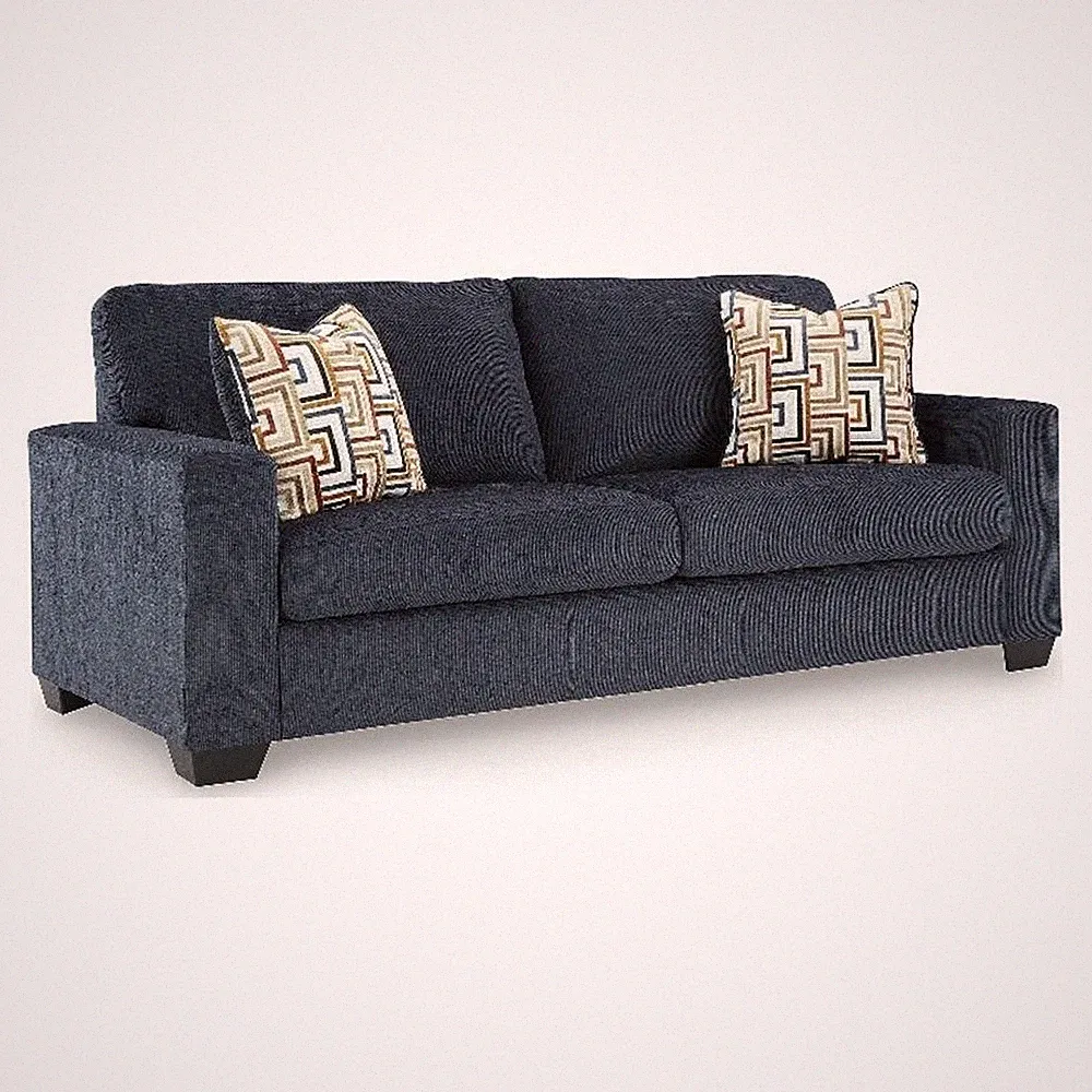Signature Design by Ashley Furniture Aviemore Blue Queen Sofa Sleeper