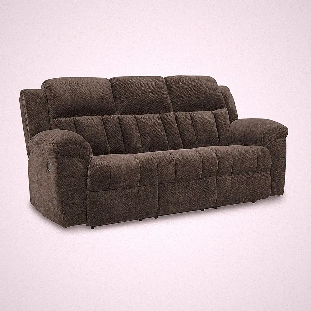Signature Design by Ashley Furniture Frohn Chocolate Reclining Sofa