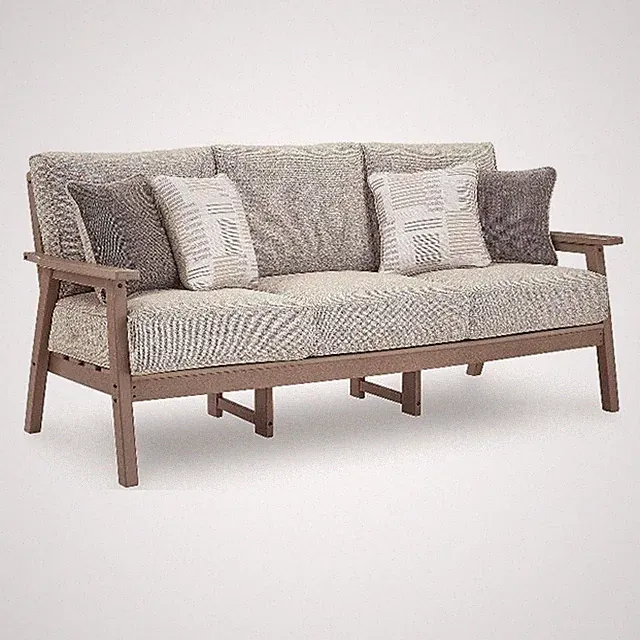 Signature Design by Ashley Larkspur Ravine Outdoor Sofa with Cushion
