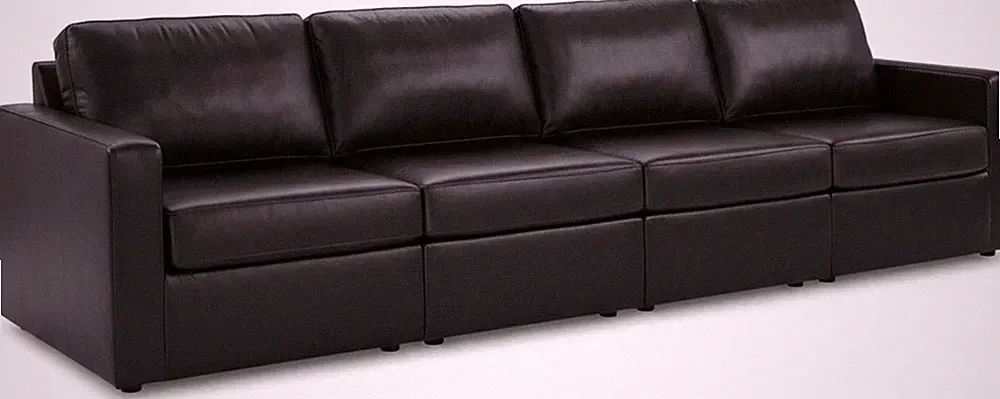 Signature Design by Ashley Modmax II 4-Piece Modular Sectional Sofa, Black | 100