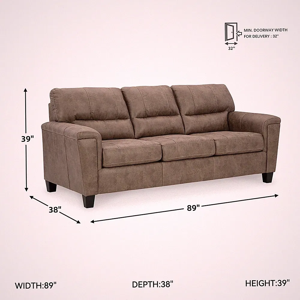 Signature Design by Ashley Navi Queen Sofa Sleeper in Brown