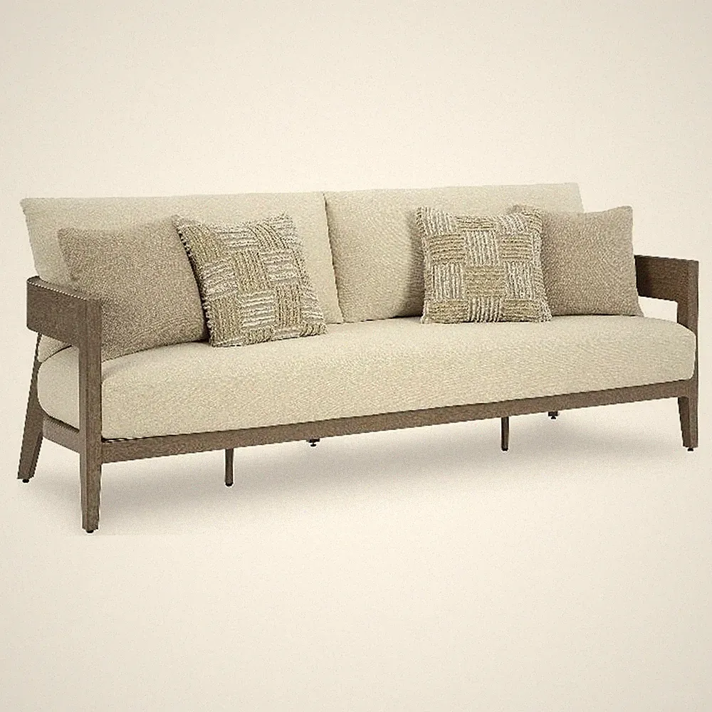 Signature Design by Ashley Pampas Thistle Outdoor Sofa with Cushion