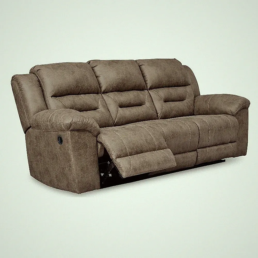 Signature Design by Ashley Truesdale Reclining Sofa in Gray