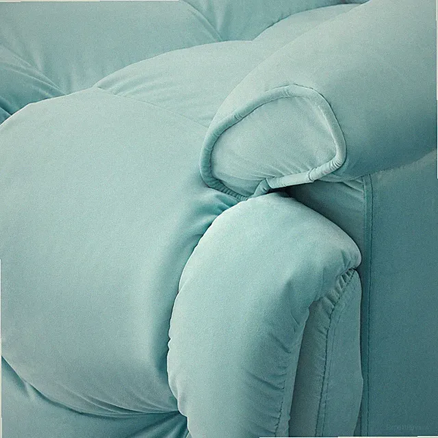 Single chair cyan comfortable seat, the seat is soft and comfortable, suitable