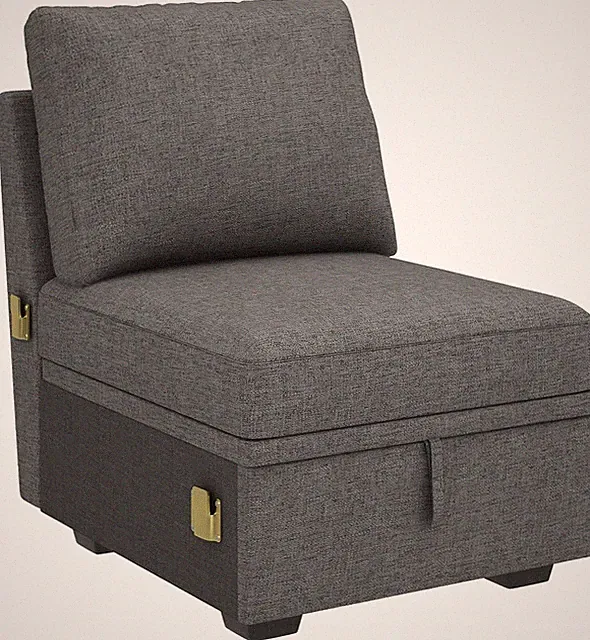 Single Seat for Modular Sectional Sleeper Sofa with Pull Out Bed, Customizable A