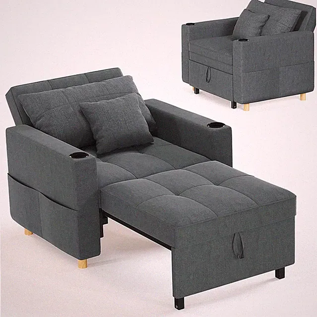 Sleeper Chair Bed, 38" Wide Convertible Pull Out Bed for Adults | Upgraded