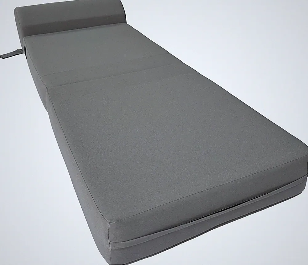 Sleeper Chair Folding Foam Beds, Portable Sofa Bed Sit Sleep 6 x 24 x 70 Gray