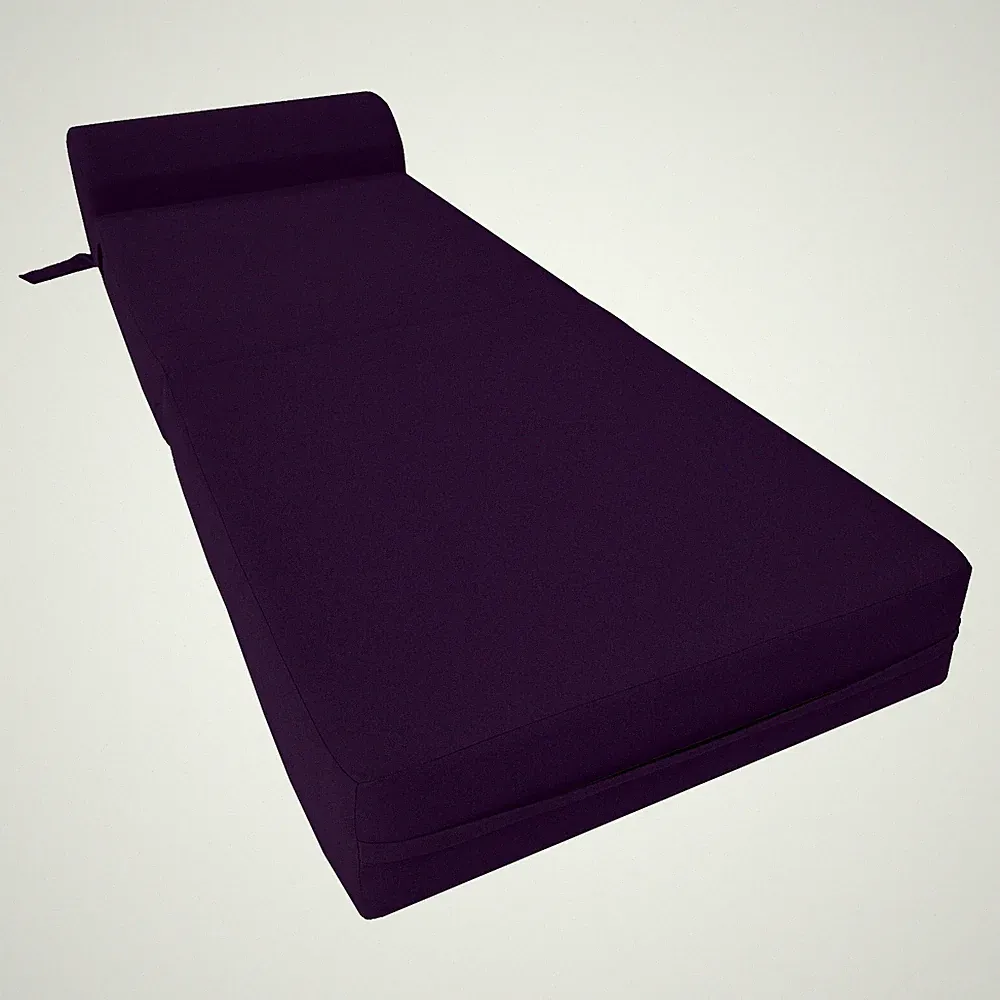 Sleeper Chair Folding Foam Beds, Flip Sofa Bed Sit Sleeper 6 x 24 x 70 Purple