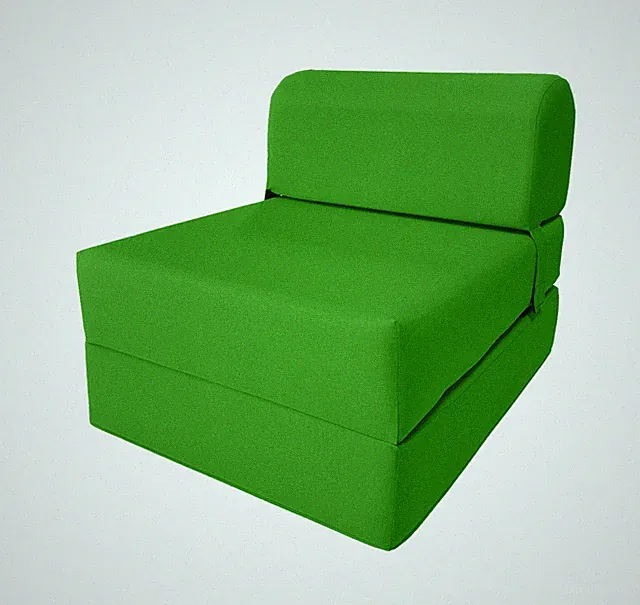 Sleeper Chair Folding Foam Beds, Foldable Sofa Bed Sit Sleep 6 x 24 x 70 Lime