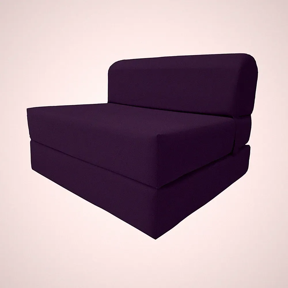 Sleeper Chair Folding Foam Beds, Foldable Sofa Bed Sit Sleep 6 x 32 x 70 Purple