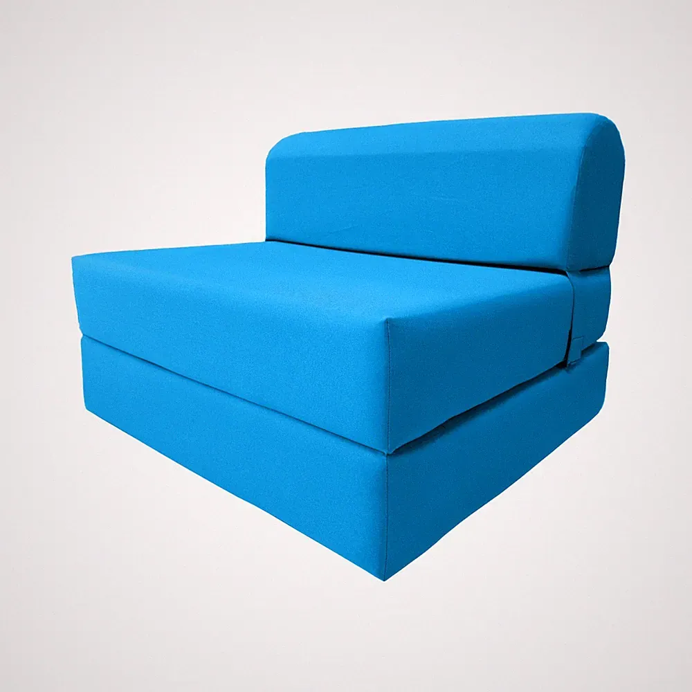 Sleeper Chair Folding Foam Beds, Portable Sofa Bed Sit Sleeper 6x32x70 Turquoise