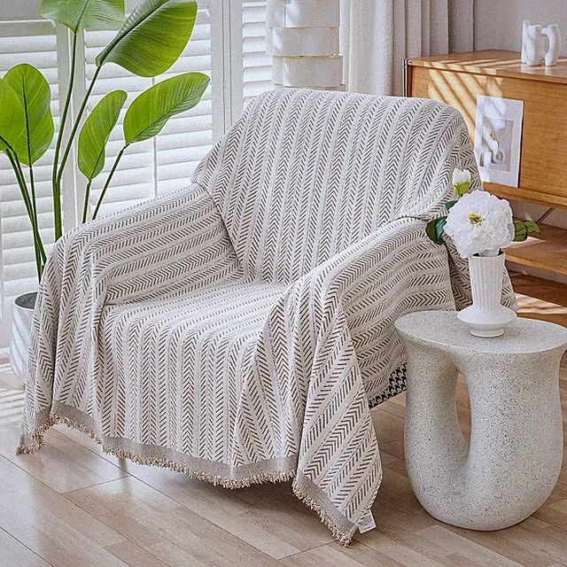 Small Chair Recliner Cover Sheet Blanket, Machine Washable Non Slip Chenille...