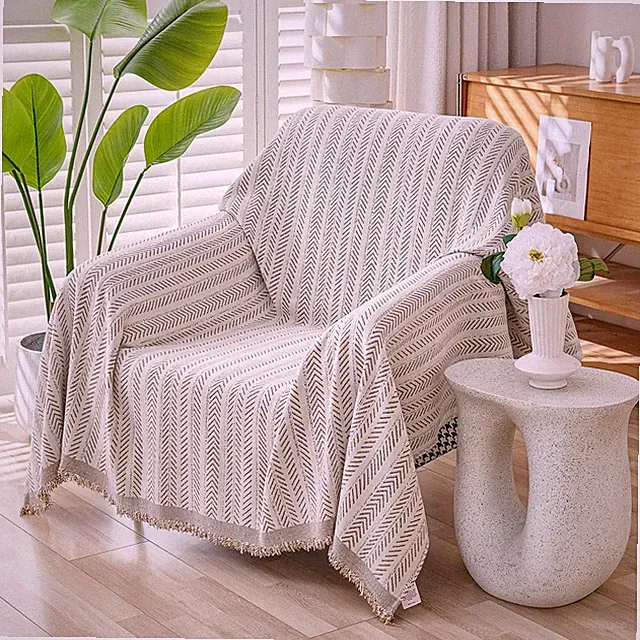 Small Chair Recliner Cover Sheet Blanket, Machine Washable Non Slip Chenille...
