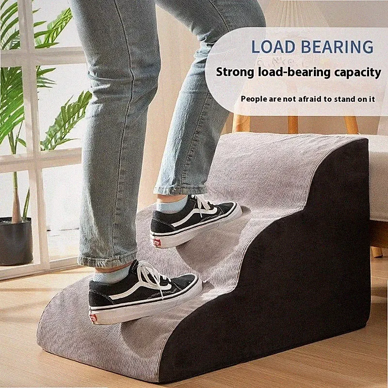 Small Dog Pet Stairs – Indoor Wave Steps for Sofa or Bed
