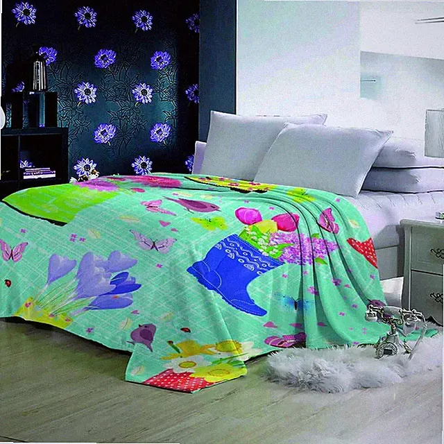 Sock Pink Bird Nice Surprise 3D Warm Plush Fleece Blanket Picnic Sofa Couch