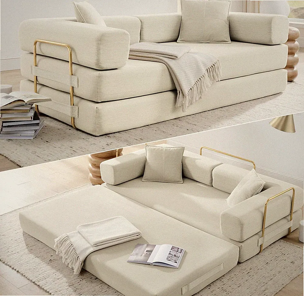 Sofá Cama Convertible Convertible Sleeper Sofa Bed Folding Futon Pull Out