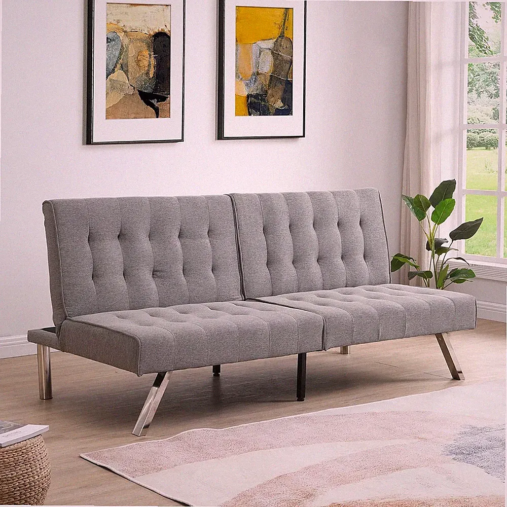 Sofa Adjustable Couch Sleeper Sofa Bed for Living Room,Loveseat Upholstered Mode