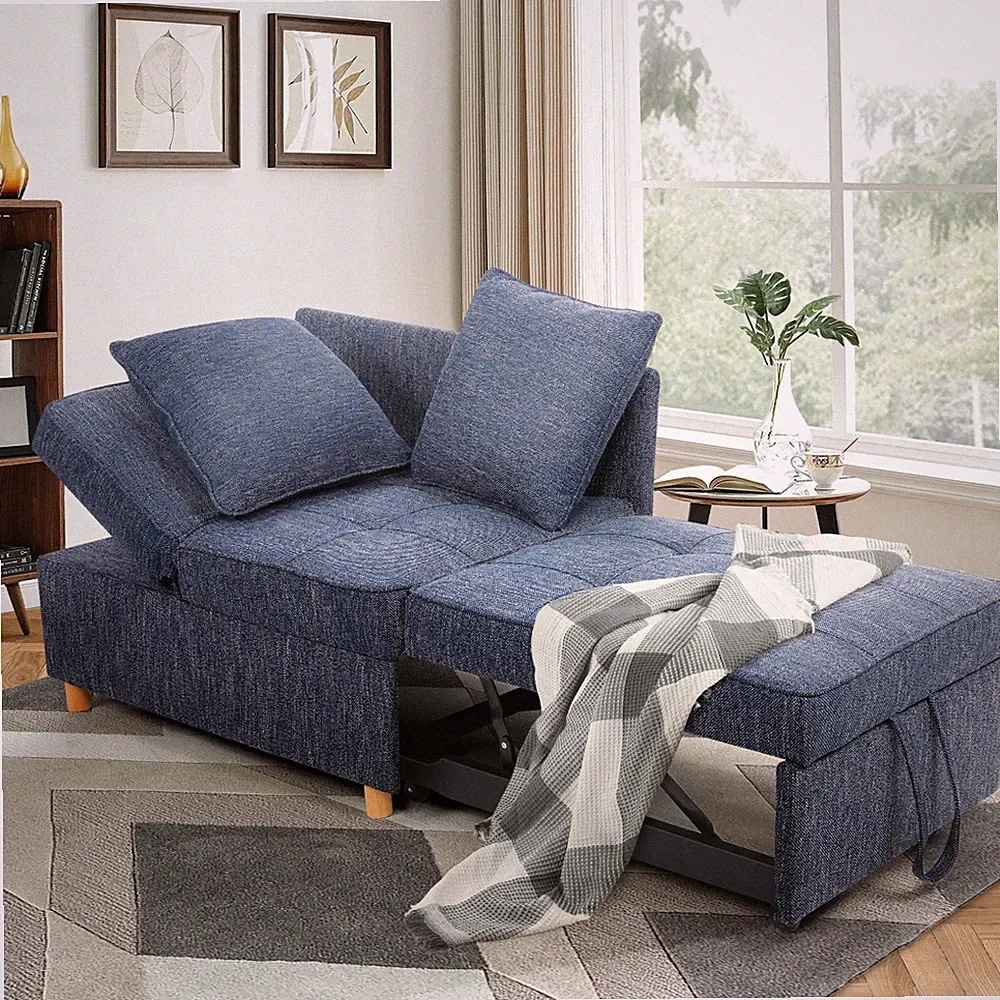 Sofa Bed Chair,4-in-1 Convertible Chair Bed,Folding Single Recliner Sleeper Sofa