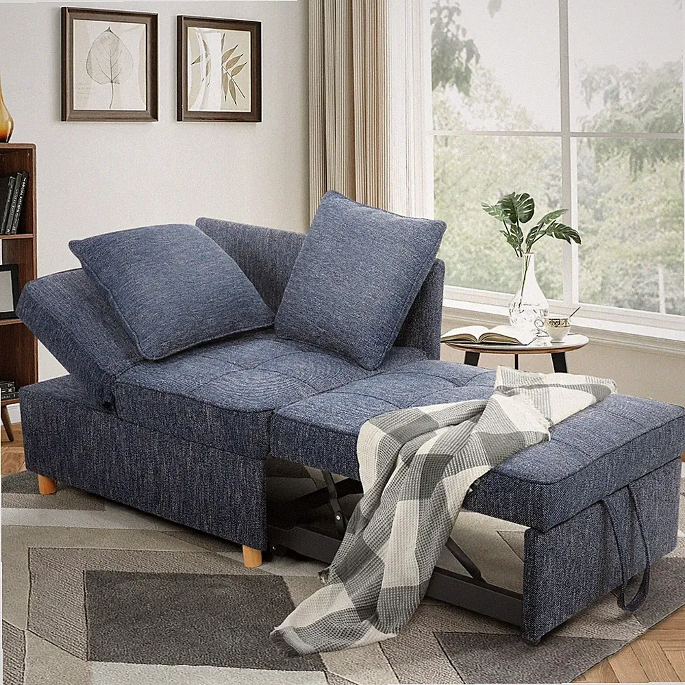Sofa Bed Chair,4-in-1 Convertible Chair Bed,Folding Single Recliner Sleeper Sofa
