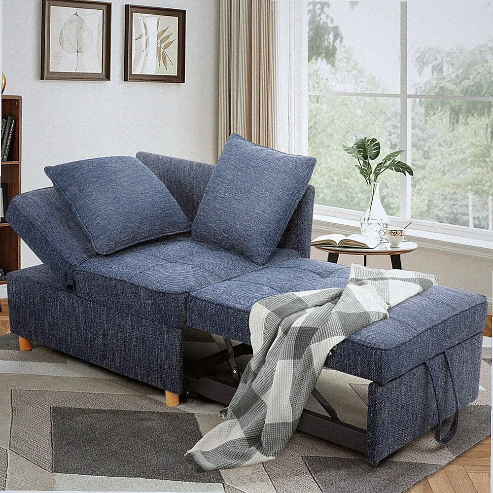 Sofa Bed Chair 4-in-1 Convertible Chair Bed,Single Recliner for Small Space