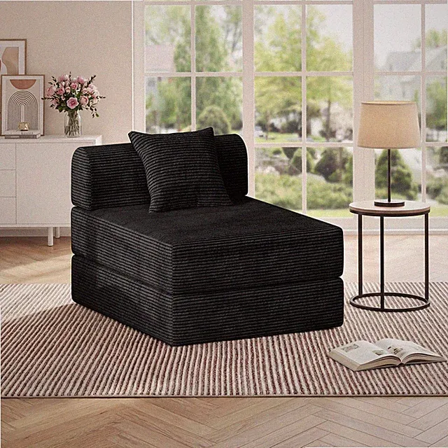 Sofa Bed Couch,Convertible Boneless Couch Compressed Chair Comfy Boneless Cha...