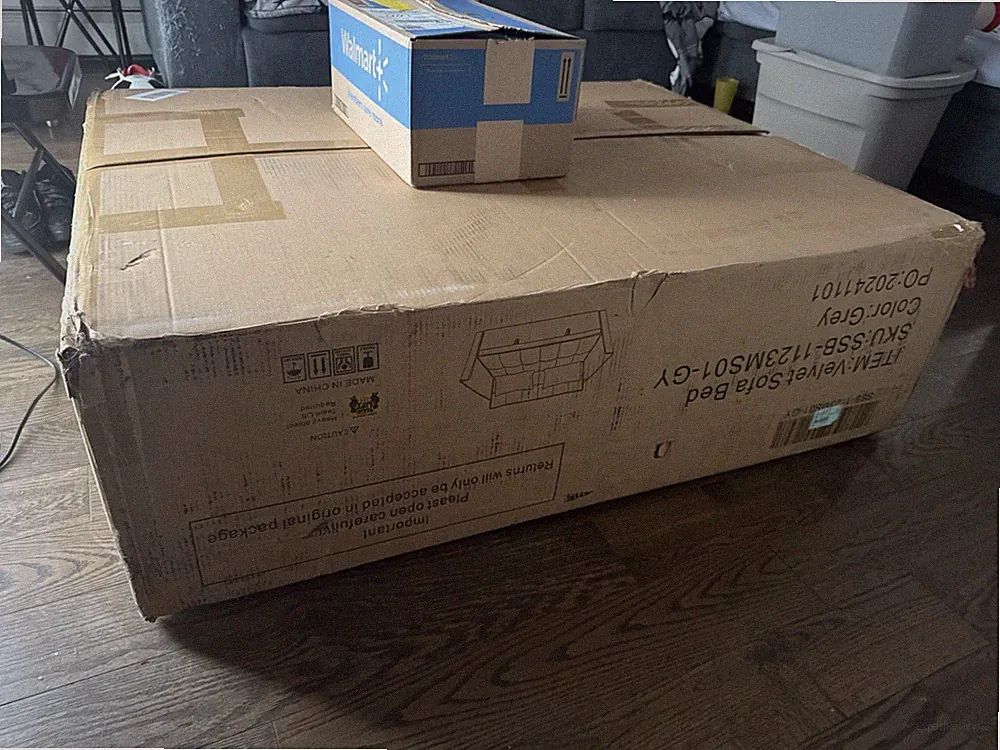 Sofa bed never opened