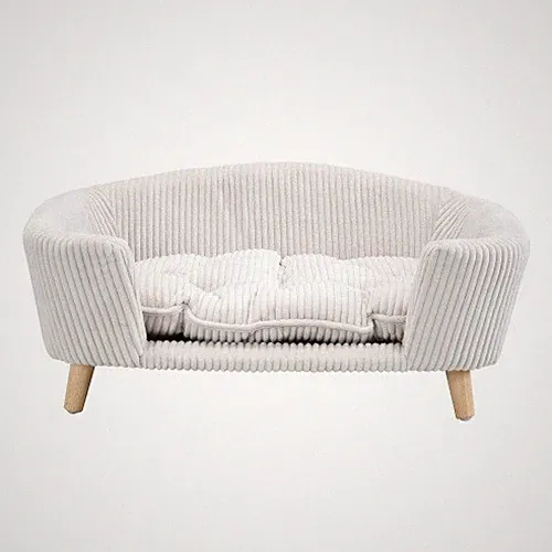 Sofa bed Small high-rack dog bed frame, corduroy pet sofa bed
