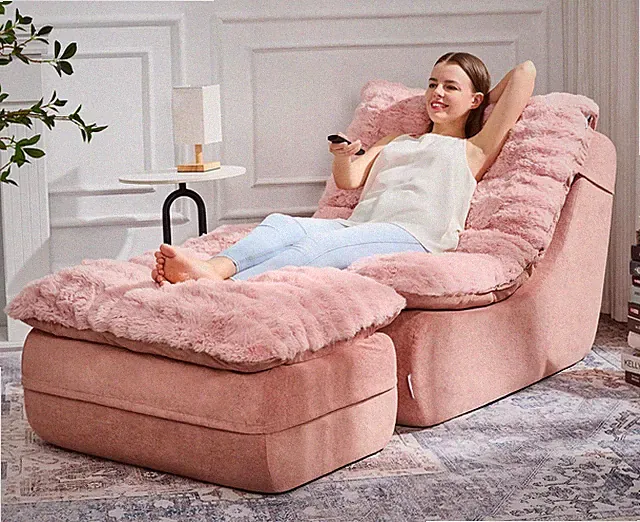 Sofa Couch Foam Sofa for Small Spaces Comfy Sofas with footrest Couch Recline...