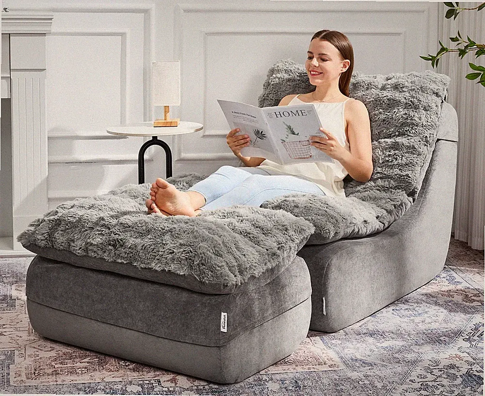 Sofa Couch Foam Sofa for Small Spaces Comfy Sofas with footrest Couch Recline...