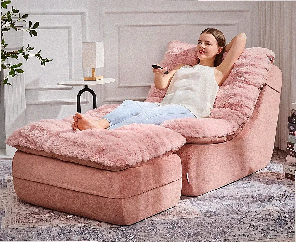 Sofa Couch Foam Sofa for Small Spaces Comfy Sofas with footrest Couch Recliner