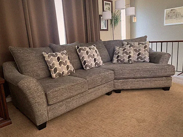 Sofa Couch sectional "Cuddler" snuggle up or get cozy. Stanton Branded Local